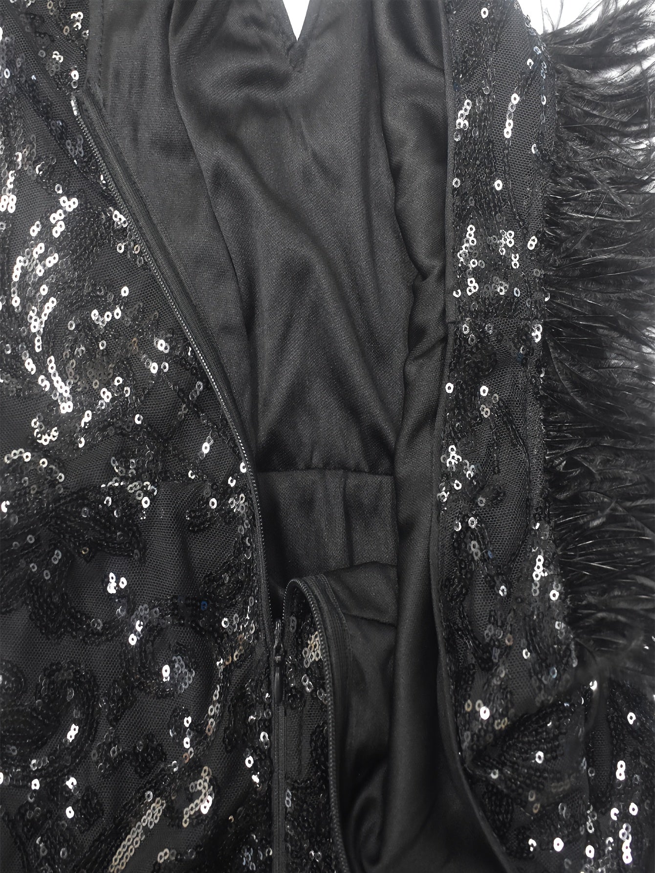 Women Sparkly Sequins Deep V Neck Bodycon Split Maxi Dress Party Club Evening Dress