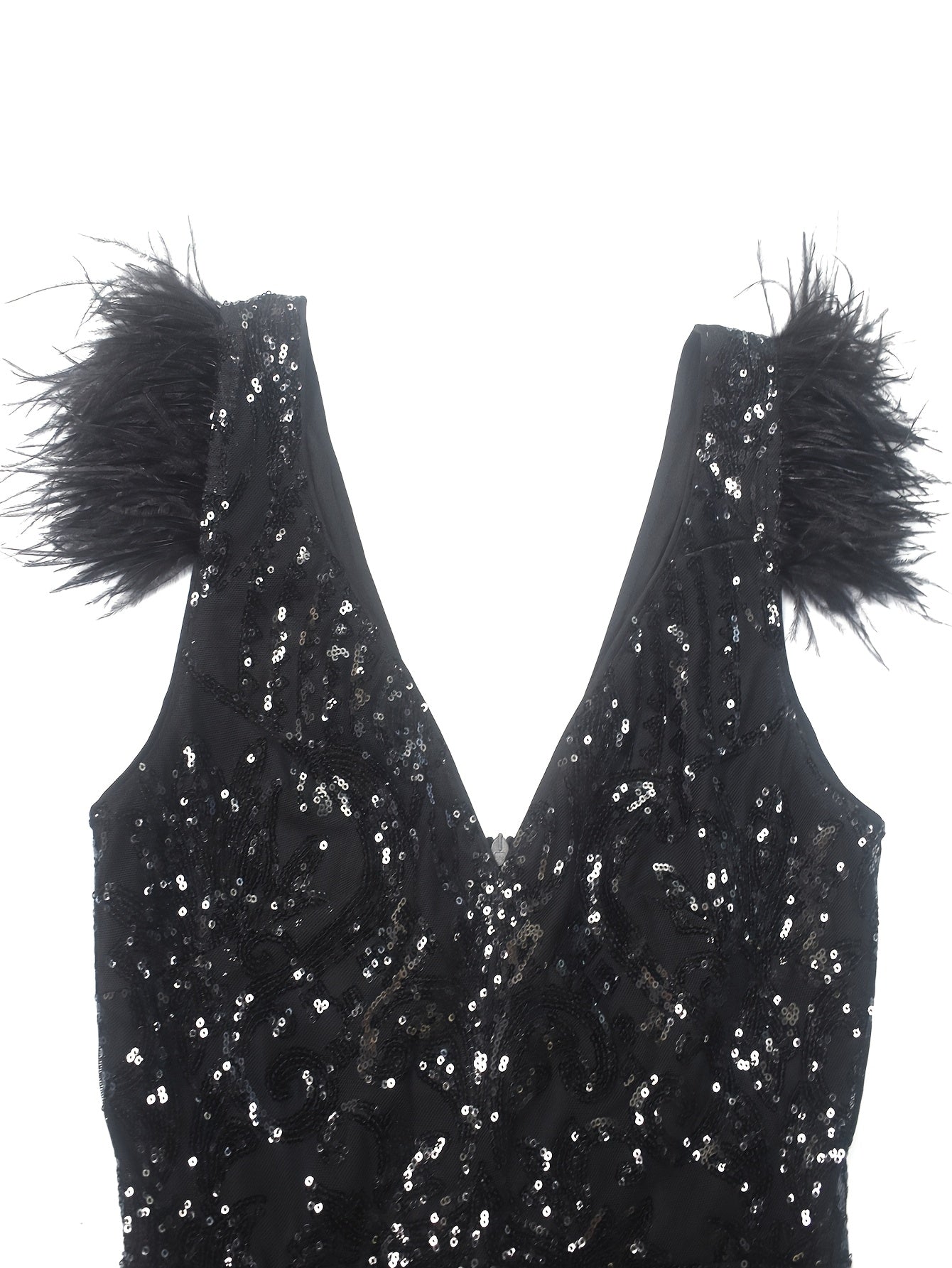 Women Sparkly Sequins Deep V Neck Bodycon Split Maxi Dress Party Club Evening Dress